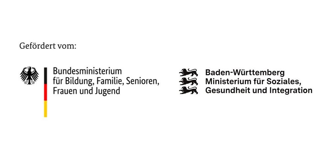 Logo des Bundesministerium für Arbeit und Soziales und des Ministerium für Soziales, Gesundheit und Integration Baden-Württemberg.
